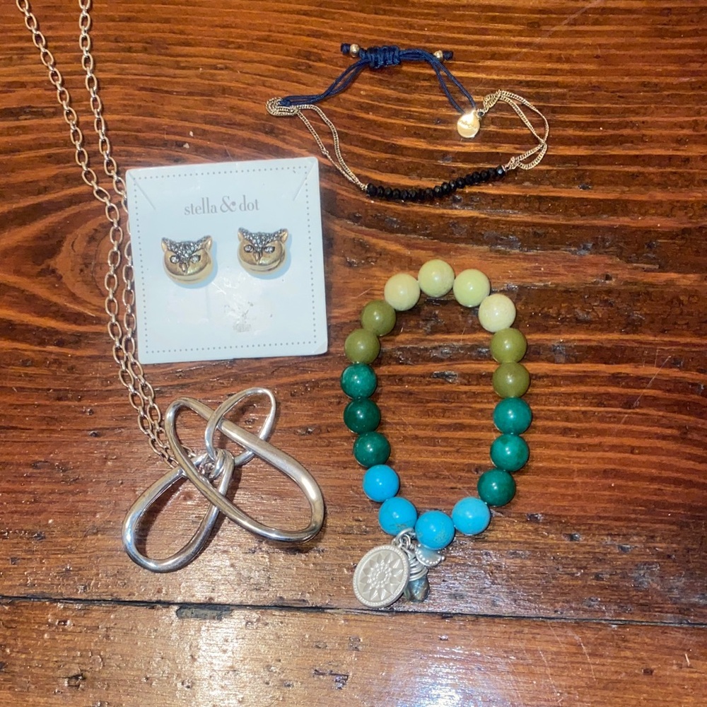 Stella & Dot Gold and Silver Jewelry Bundle
